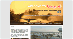 Desktop Screenshot of kavangoair.com